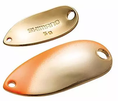SHIMANO Spoon Cardiff Roll Swimmer Premium Plated 70T Orange Gold 2.5g TR-M25R