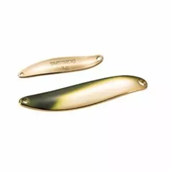 SHIMANO Spoon Cardiff Slim Swimmer Premium Plated 73T Green Gold 5.0g TR-E50R