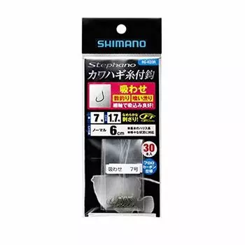SHIMANO Stefano Filefish hook with thread Suction 6cm 30 pieces No. 7.5 RG-KD3R