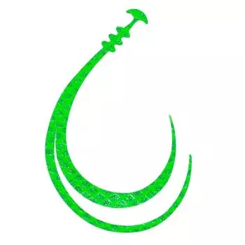 SHIMANO Tairaba Engetsu Bakubaku Tie Single Curly M Size 003 Green Lame ED-R04W