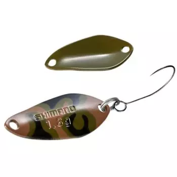 SHIMANO Trout Spoon Cardiff Search Swimmer Camo Edition 006 Olive Bra Camo 1.8g TO-W18S