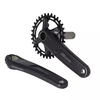 SHIMANO Unisex – Adult s M5100 Chain Set, Black, Standard Size