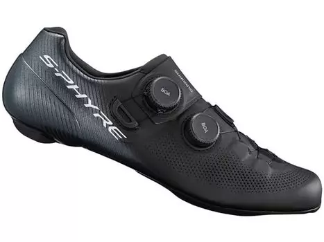 SHIMANO Велосипедные туфли черные широкие SH-RC903 S-PHYRE 39.5 (24,8 см) СПД-СЛ чёрный