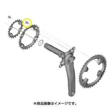 Shimano Y1H598160 Болт крепления шестерни M8x10,1мм 4 шт.