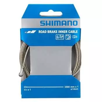 SHIMANO Y80035014 [Внутренний трос ДОРОЖНОГО тормоза для тандема из нержавеющей стали 1,6 мм x 3500 мм]