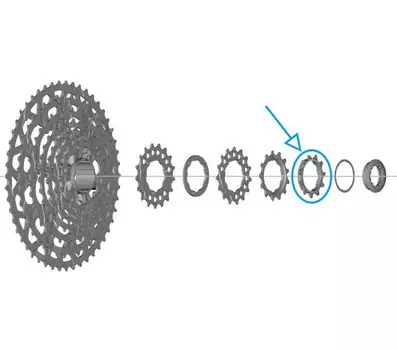 SHIMANO Звездочка 11 зубьев CS-LG700