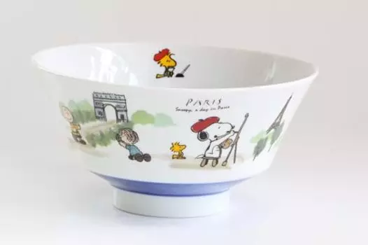 Shimizu Tougyou Paris Snoopy Ramen Bowl 1