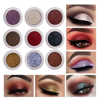 Shimmer Mashed Eyeshadow, Fashion Pearl Shiny Eye Shaodws Блестящая пудра для стойкого женского макияжа