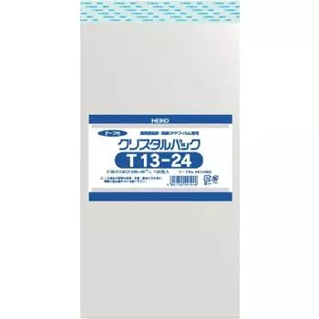 Shimojima Heiko Прозрачный OPP-пакет Crystal Pack с лентой 13 x 24 см 100 шт. T13-24