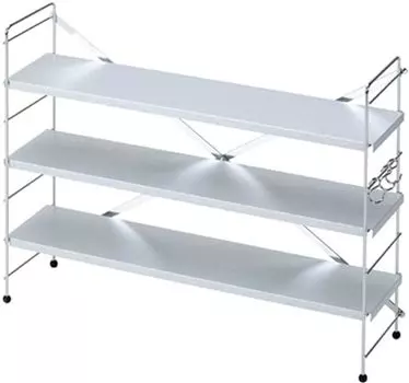 Shimomura Kihan 28029 Tsubamesanjo Stove Side Rack, 3 Tiers, Made in Japan, Gap Storage, Organization, Silver