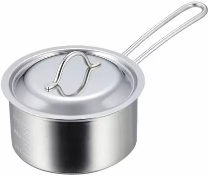 Shimomura Kikaku Dishwasher pot 14cm in open easy to serves as a measure of with making small amounts of living baby warming with stainless Tsubame