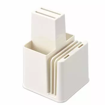 Shimomura Kougyou Made in Japan Ajishokubou Chopping Board Knife Stand Made in Niigata AMH-659 Tsubame-Sanjo белый