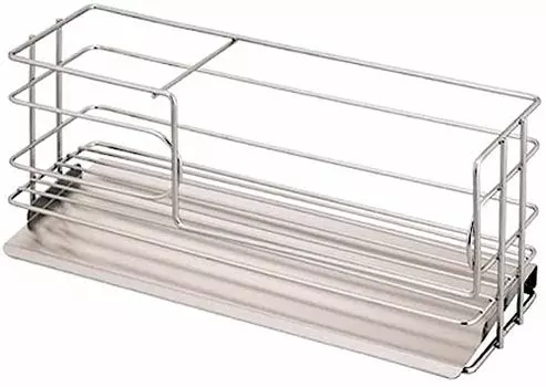 Shimomura Planning 28565 Detergent Sponge Rack with Diagonal Tray [Made in Japan] Simple Design Water Flow Clean Storage Depth 3.1 inches (8 cm) Stain