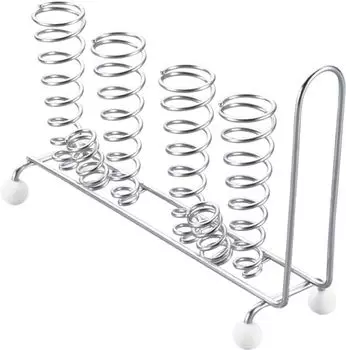 Shimomura Planning 35790 Tsubame Sanjo Toothbrush Stand, Ultra Slim [Made in Japan] Stainless Steel Stand, Gap, Silver