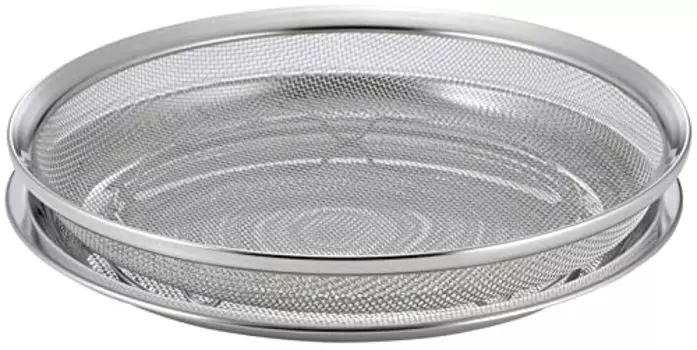 Shimomura Planning 39912 Colander Tray Set, 9.8 inches (25 cm), Made in Japan, Dishwasher-Safe, Serving Ingredients, For Draining Vegetables, 14 Mesh,