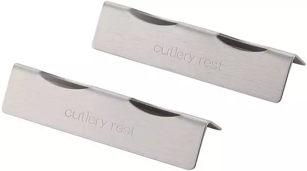 Shimomura Planning Chopstick Rest Cutlery Rest Set of 2 in Stainless Steel Dishwasher Safe Knife Spoon Fork Cutlery Rest Tsubame Sanjo Nature 42727