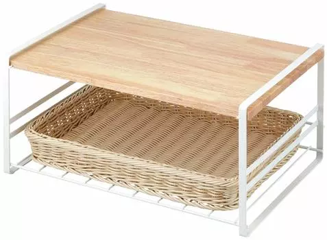 Shimomura Planning деревянная полка для тостера, белая xx 21 см 38537 43,5 30,5