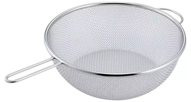 Shimomura Planning Дуршлаг, который можно установить в глубокую емкость для жарки, кипячения, 24 см, в посудомоечной машине. Сливает воду с овощей и лапши. Поставляется с кипящей водой. Удобно