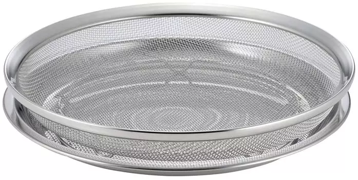 Shimomura Planning Дуршлаг-поддон 25 см в посудомоечной машине для сервировки для слива с 14 бонами из нержавеющей стали 39912 [Сделано в Японии] Безопасный, Ингредиенты,