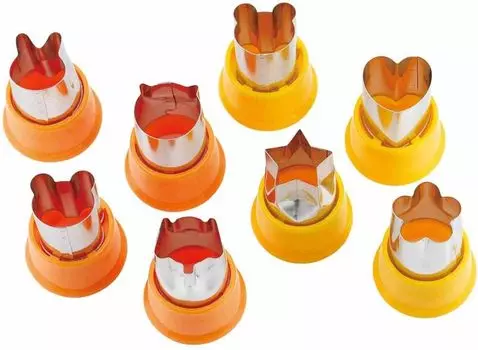 Shimomura Planning Nukigata Mold Cutting Set of 7 in Печенье, которое режет руки без овощей 41331 [Сделано в Японии] не будет Tsubame-Sanjo