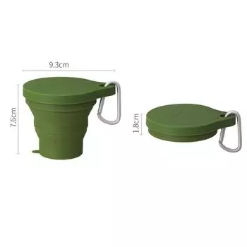 SHIMOYAMA 150 мл складная мини-выдвижная чашка силиконовая портативная чайная чашка для путешествий на открытом воздухе телескопическая кружка для кофе с крышкой