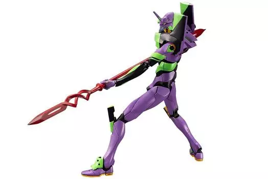 Shin Evangelion Киноверсия Evangelion Unit-01 с копьем Кассия Высота примерно. Пластиковая модель KP618, размер 190 мм, масштаб 1400.