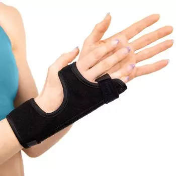 Шина BraceAbility Ulnar Gutter Splint Поддержка пальцев Поддержка пальцев Мизинец Безымянный палец Мягкий тип Фиксированная защита Поддержка черного цвета (S)