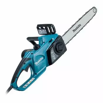 Шина для электрической цепной пилы Makita 400 мм синяя, шнур AC100V 5 м MUC4041