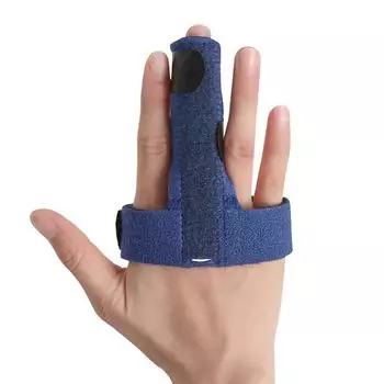 Шина для поддержки пальцев, регулируемая, триггерный палец, шина для большого пальца, лента для выпрямления изогнутых пальцев, облегчение боли, здравоохранение синий