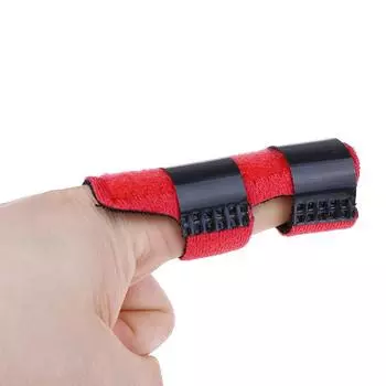 Шина для защиты от переломов на щелкающий палец, корректор, выпрямитель красный