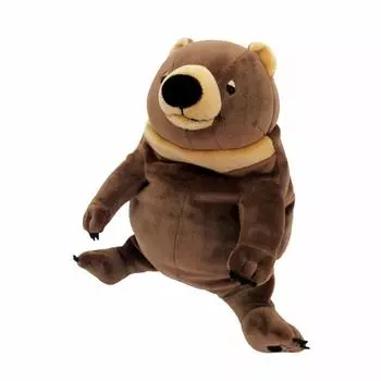 Shinada Global Mochi Series Mochi Bear Brown 14 x 14 x 22cm Stuffed Animal Bear (M) MOKW-0230B