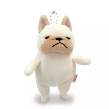 Shinada Global Mochi Series Mochi Bull Cream 7 x 5 x 14 см Мягкая игрушка в виде бульдога (мини) МОБУ-0088CR