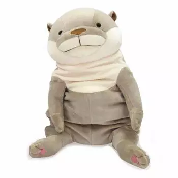 Shinada Global Mochi Series Mochi Cute Gray 22 x 22 x 30 см плюшевая игрушка выдра (L) МОКВ-0350Г