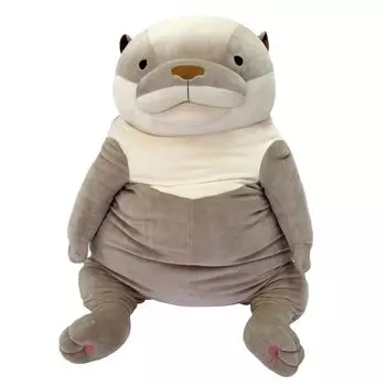 Shinada Global Mochi Series Mochi Cute Gray 50 x 50 x 65 см Мягкая игрушка Выдра (XXL) МОКВ-1800Г