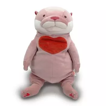 Shinada Global Mochi Series Mochi Cute Heart Pink Размер L 22 x 22 x 30 см Мягкая игрушка с милым рисунком в виде сердца MOKW-0400HP