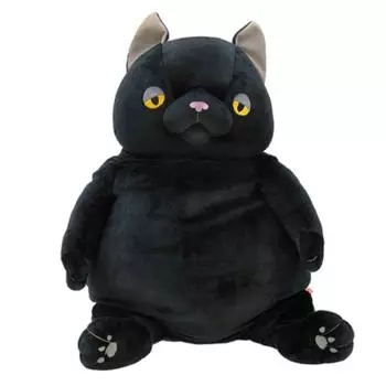 Shinada Global Mochi Series Mochi Neko Black 35 x 35 x 50 см Мягкая игрушка в виде кошки (XL) МОНЕ-0880Б