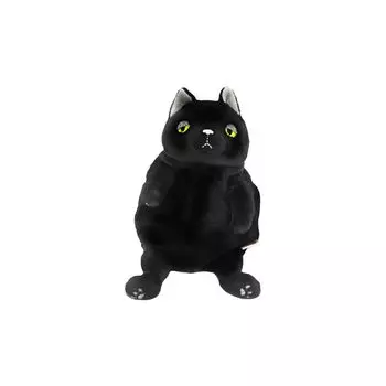 Shinada Global Mochi Series Mochi Neko Black 10 x 10 x 17 см Мягкая игрушка в виде кошки (S) МОНЕ-0168Б