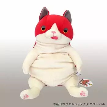 Shinada Global Mochi Series Mochi Neko Naoru 22 x 22 x 30 cm Stuffed Cat Animal (L) MNNR-0350R