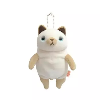 Shinada Global Mochi Series Mochi Neko Siamese 7 x 5 x 14 см мягкая игрушка в виде кошки (мини) МОНЕ-0088S