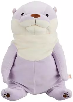 Shinada Global Mochi Series Mochi Otter Pastel Lavender 22 x 22 x 30 см Мягкая игрушка-выдра (L) МОКВ-0350ПЛ лавандовый