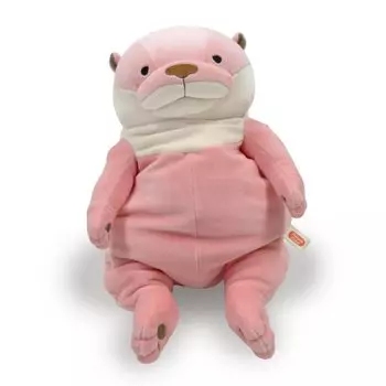 Shinada Global Mochi Series Mochi Otter Peach 22 x 22 x 30 см Мягкая игрушка-выдра (L) МОКВ-0350ПК
