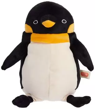 Shinada Global Mochi Series Mochi Pen Parent, черный, 14 x 14 x 22 см, мягкая игрушка в виде пингвина (M) МОПЭ-0230Б