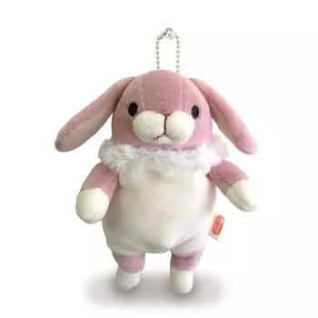 Shinada Global Mochi Series Mochi Rabbit Lop Ear Pink Stuffed Rabbit Animal (mini) 7514cm MOUS-0088RPK