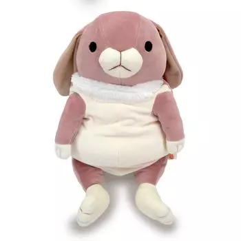 Shinada Global Mochi Series Mochi Rabbit Lop Ears Pink Stuffed Rabbit Animal (L) 222230см MOUS-0350RPK розовый