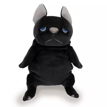 Shinada Global Mochi Series Mochiburu Black 22 x 22 x 30 см Мягкая игрушка в виде бульдога (L) МОБУ-0350Б