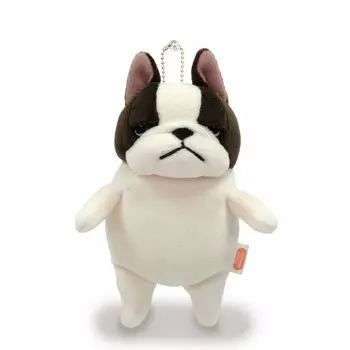 Shinada Global Mochi Series Mochiburu Pied Stuffed Bulldog Animal (mini) 7514cm MOBU-0088PY