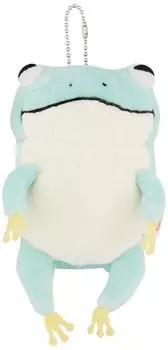 Shinada Global Mochi Series Mochikaeru Light Blue Stuffed Toy Frog Animal (mini) 7514cm MOKR-0088LB