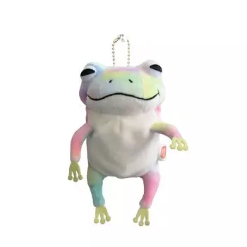 Shinada Global Mochi Series Mochikaeru Rainbow Stuffed Toy Frog Animal (mini) 7514cm MOKR-0088R