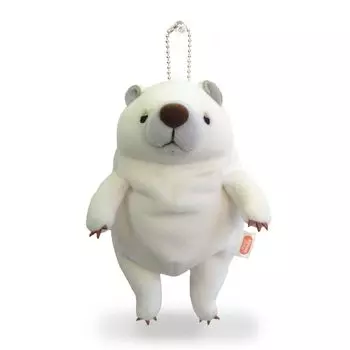 Shinada Global Mochi Series Mochikuma Белый 7 x 5 x 14 см Мягкая игрушка в виде медведя (мини) МОКУ-0088W