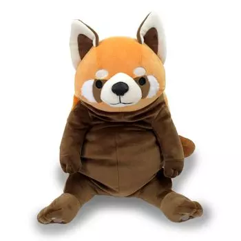Shinada Global Mochi Series Mochilessa Golden Brown 22 x 22 x 30cm Stuffed Toy Red Panda Animal (L) MORS-0350GB